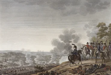 La Bataille de la Moskova, 7 septembre 1812, gravée par Jacques Couche (aquatinte)